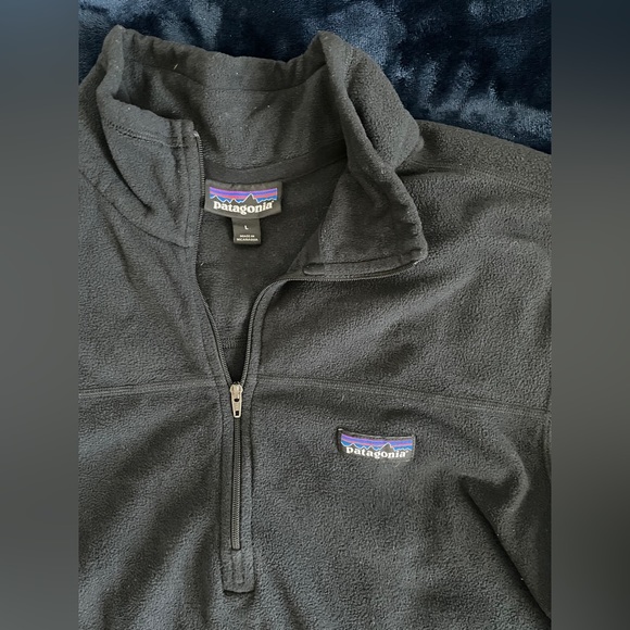 Patagonia black fleece pullover Size Large - Picture 8 of 10